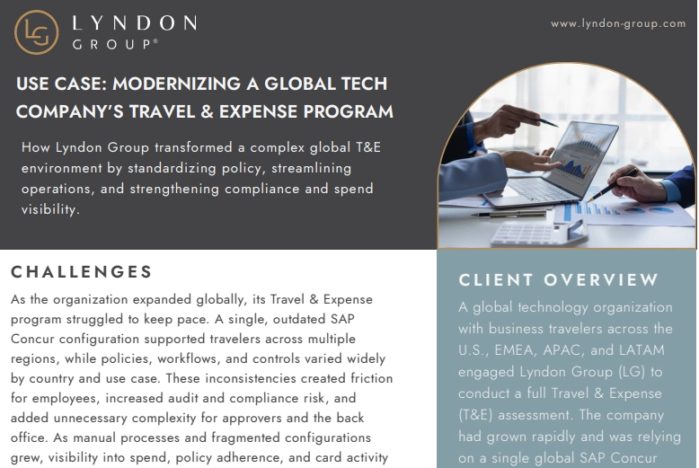 Modernizing a global tech company's travel & expense program